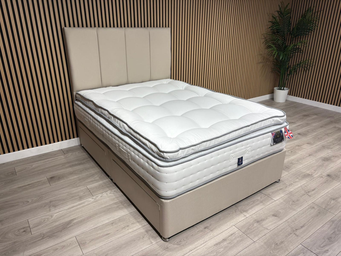 Swaledale 5000 Pocket Divan Bed Set + Headboard. Available in all sizes