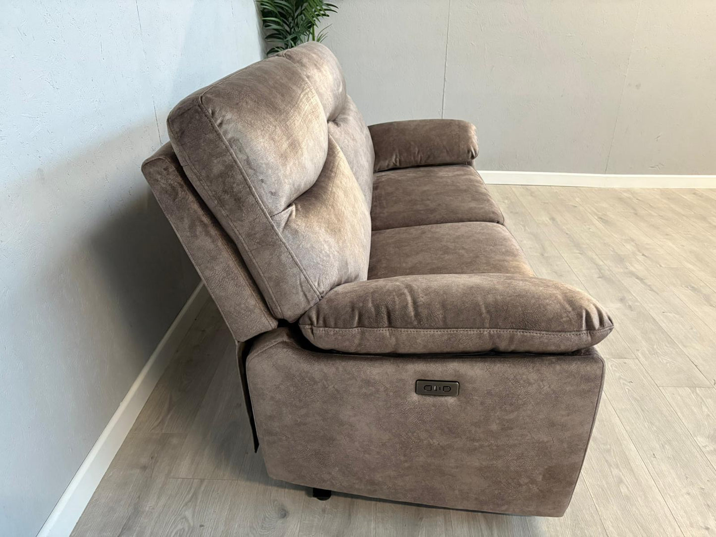 DFS Faxon Fabric 3 Seater Power Recliner Sofa - RRP £899