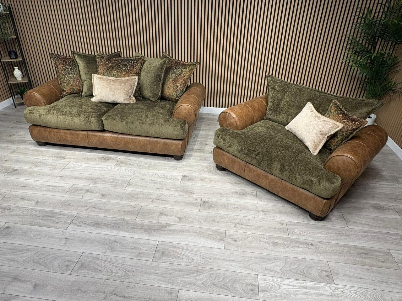 Viscount Fabric 3 Seater Sofa + Love Chair Set - RRP £3898