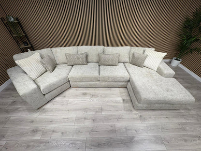 DFS Sample - Pandora RHF large Chaise Corner Sofa - RRP: £3495