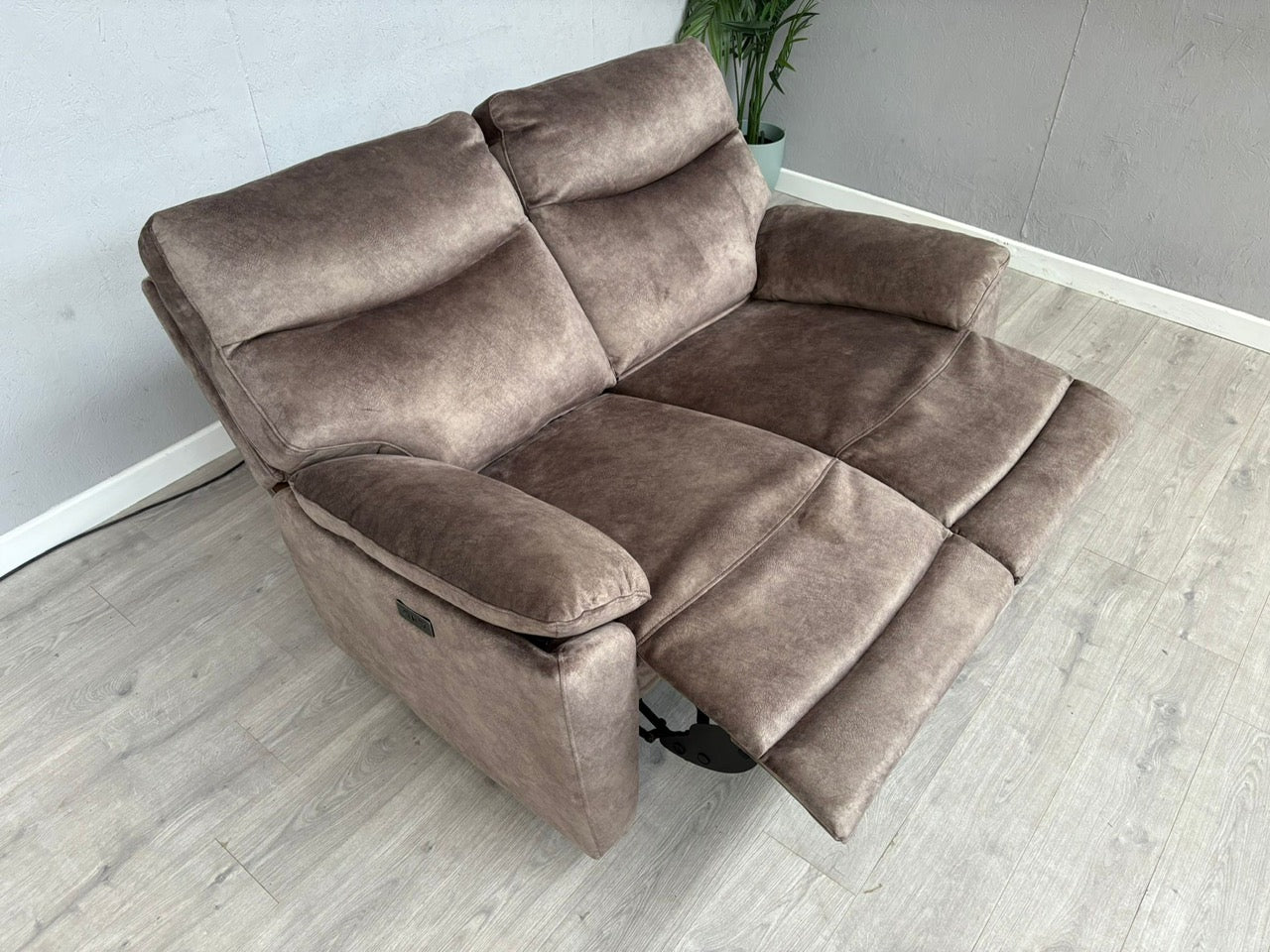 DFS - FAXON Fabric 2 Seater Power Recliner Sofa - RRP £879