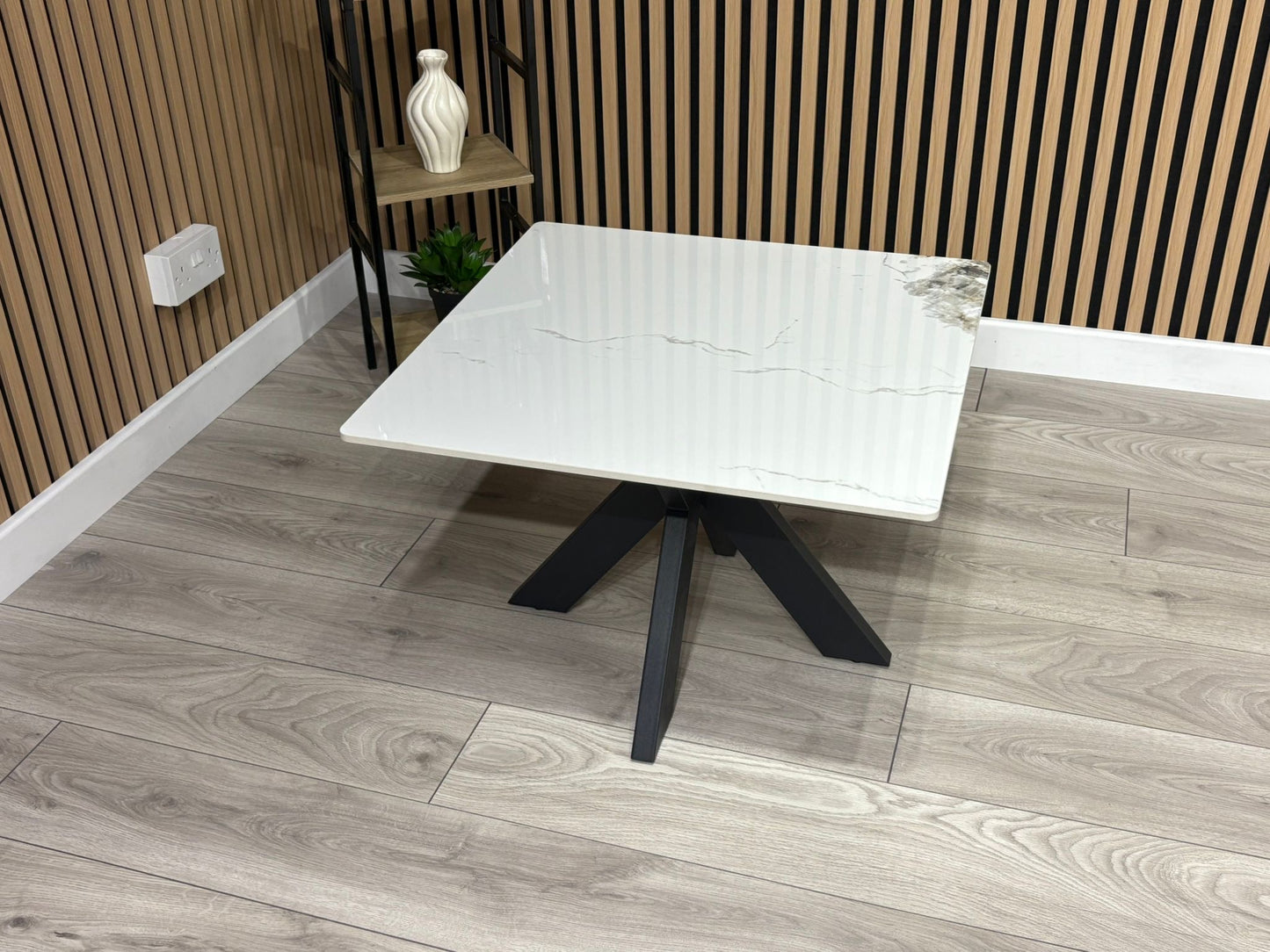 NEXT Sample - Crete Marble Effect End Table, RRP £300