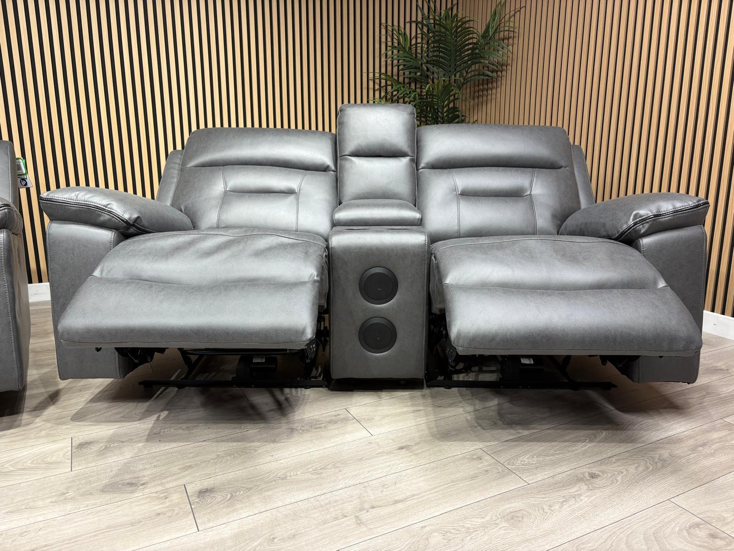 DFS Braylan 3+2 Seater Power Recliner Sofa Set with Console RRP £2498
