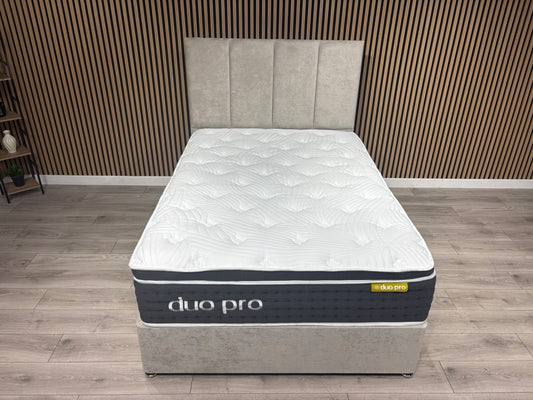 Duo Pro Pocket Sprung Mattress Divan Bed Set - Different sizes available