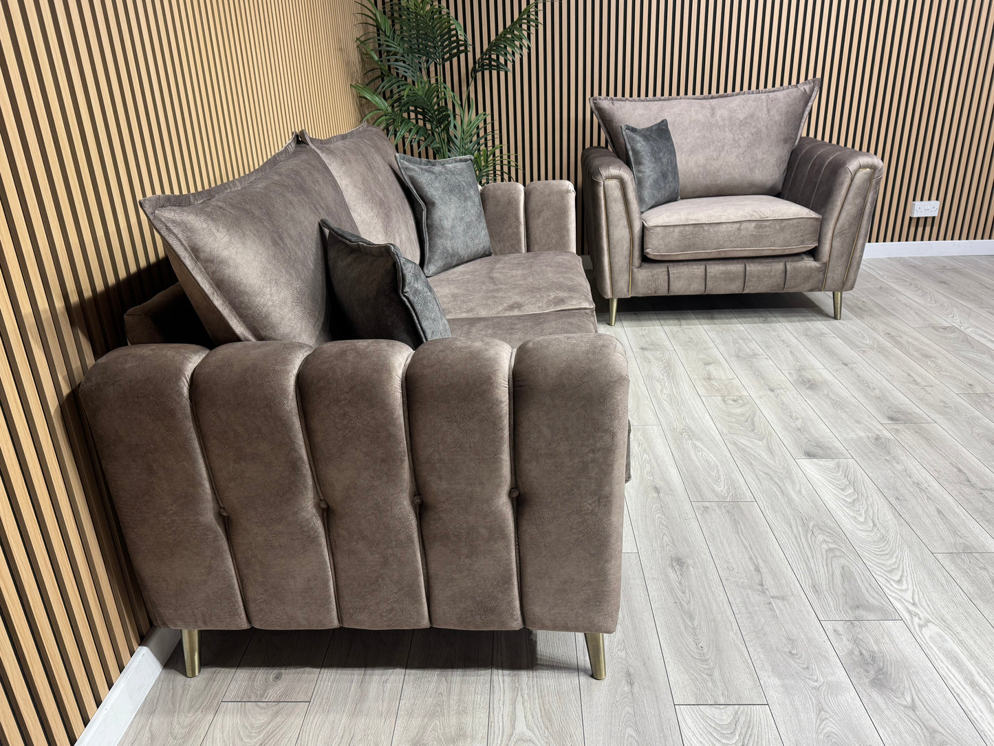 DFS - Cherished Style 3 Seater + Love Chair Sofa Set, Formal Back - RRP £2,399