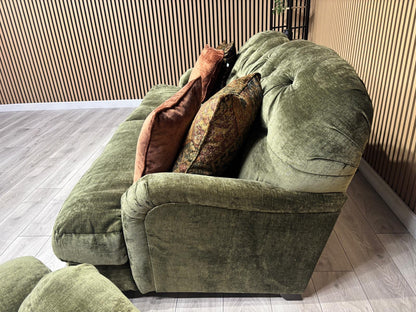 Alexander & James 4 Seater Button Back Sofa + Cuddle Chair, RRP: £3495