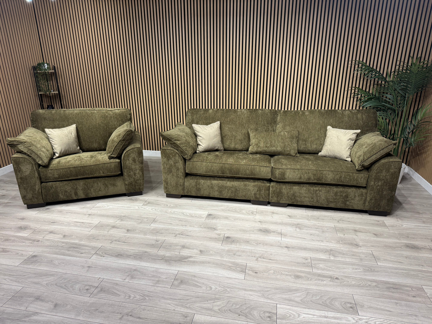 NEXT Stamford Style Fabric 4 Seater Sofa + Love Chair Set - RRP £2550