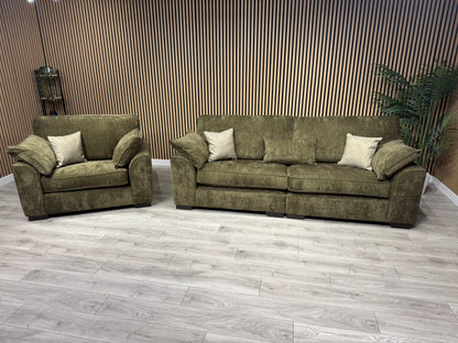 NEXT Stamford Style Fabric 4 Seater Sofa + Love Chair Set - RRP £2550