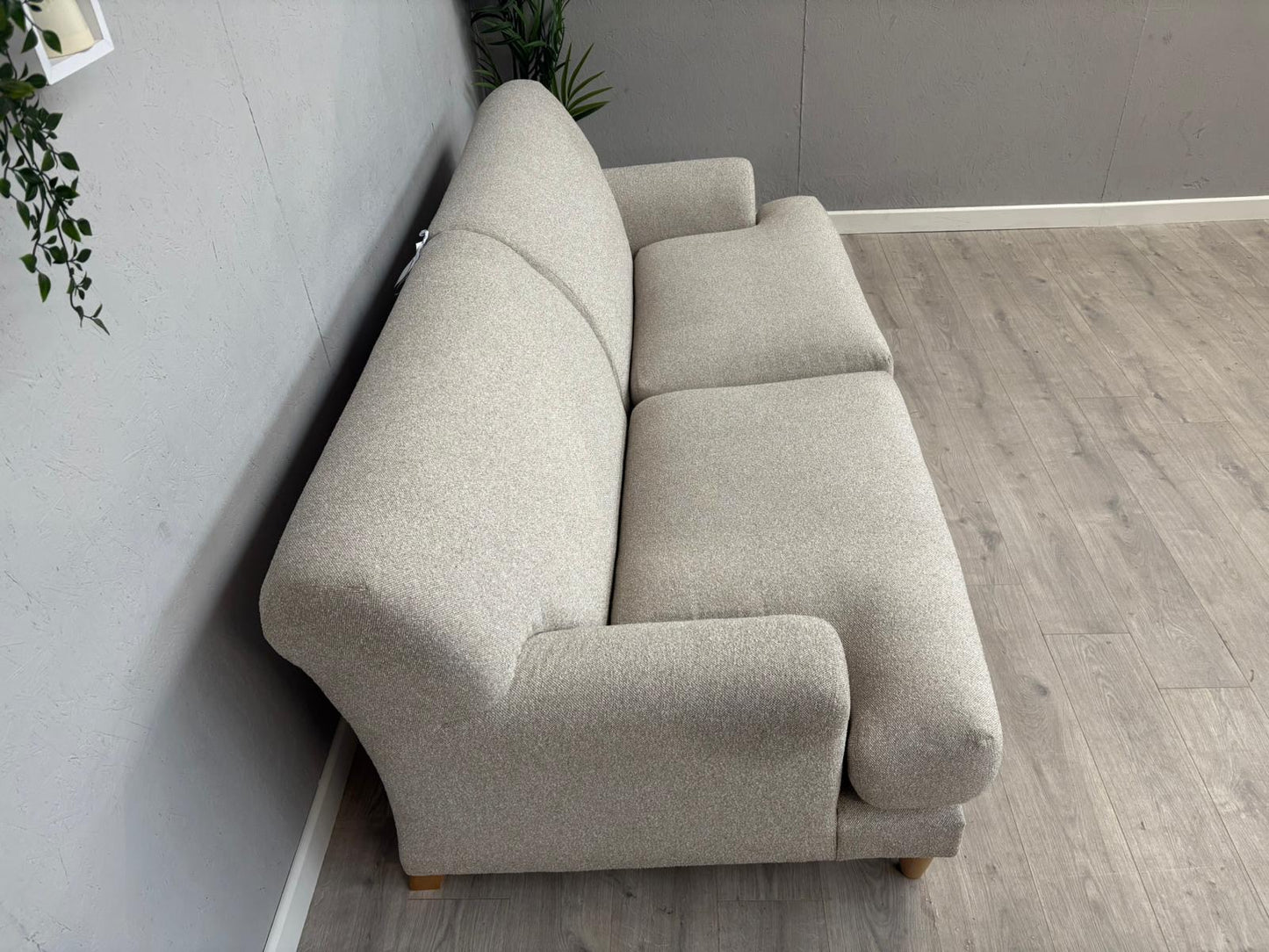 Habitat - Askem Fabric 3 Seater Sofa Natural Weave - RRP £1599