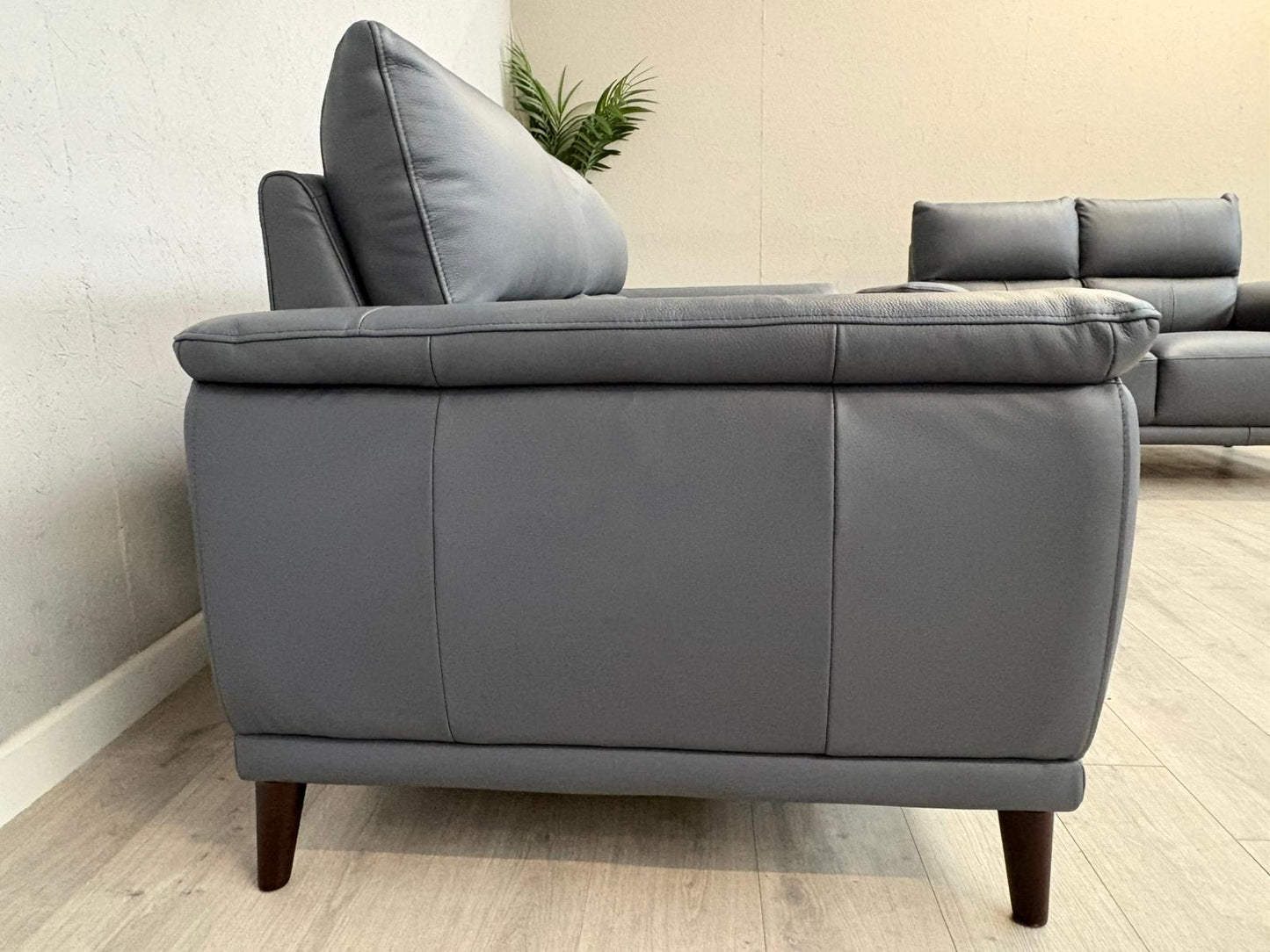 Furniture Village - Morgan 3 Seater + 2 Seater Leather Sofa Set RRP £2890