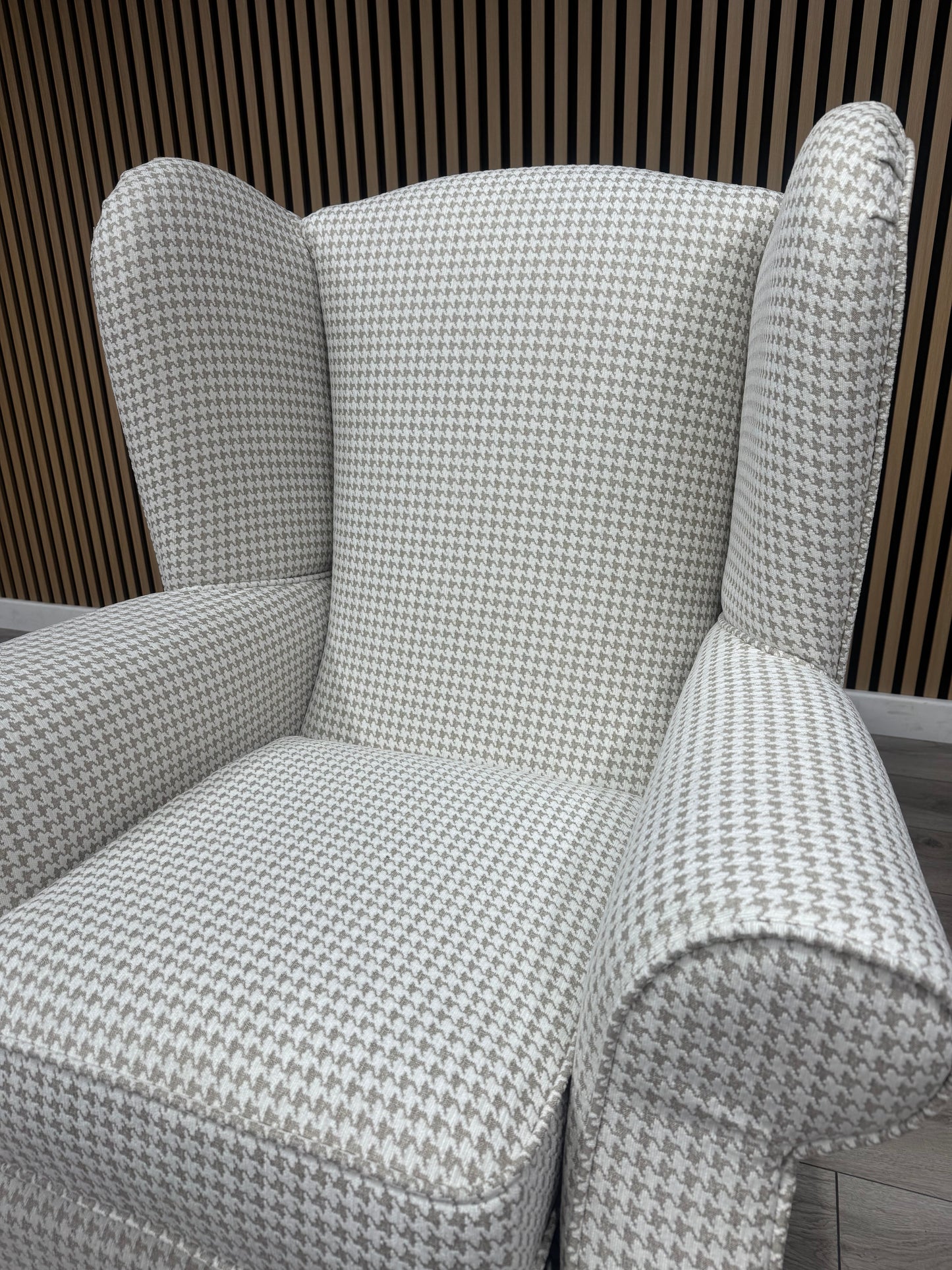 Habitat Fabric Wingback Chair / Armchair, Linen - RRP £999