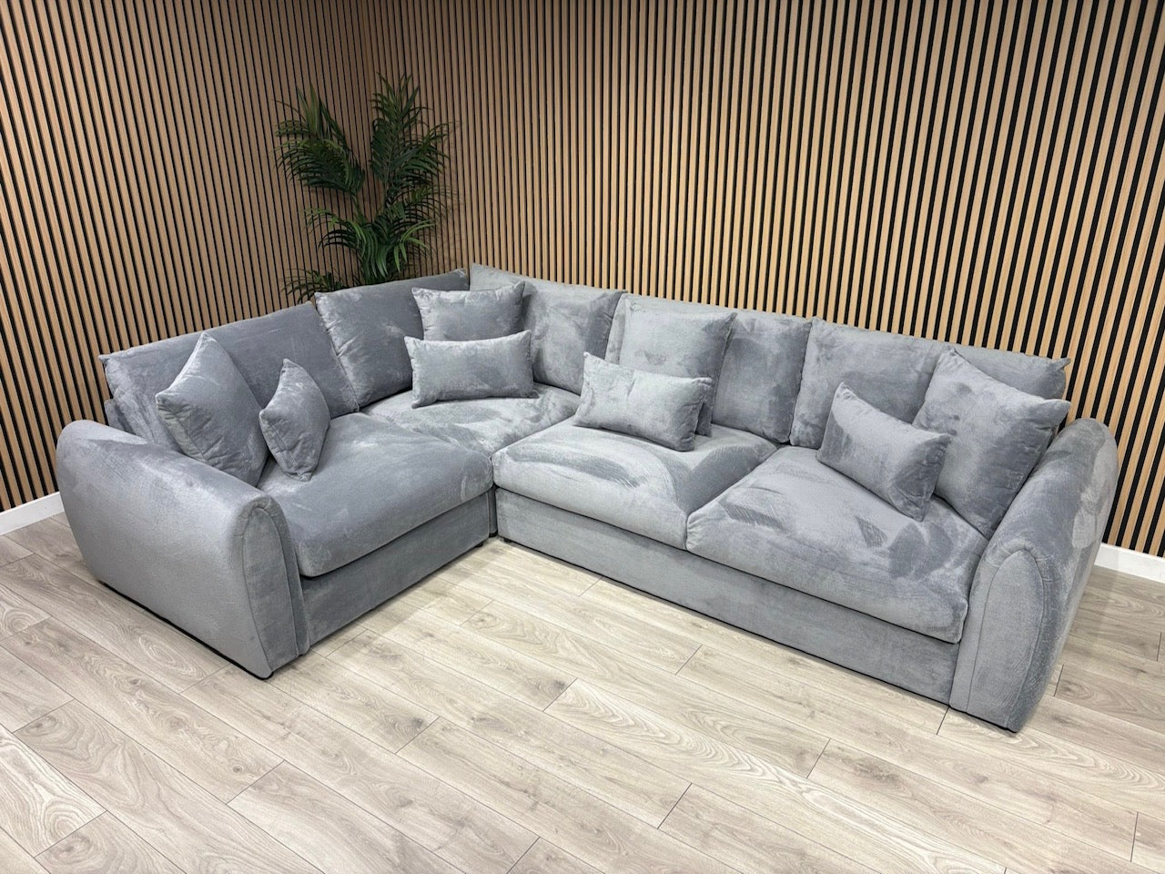 Sofology MARBLE ARCH Style Fabric LHF Corner Sofa, Grey - RRP £3,599