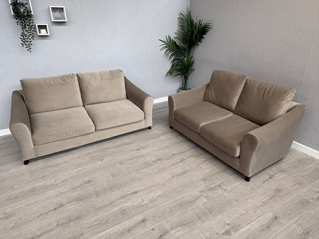 Laura Ashley BASLOW Style Fabric 3 Seater + 2 Seater Sofa Set - RRP £2,800