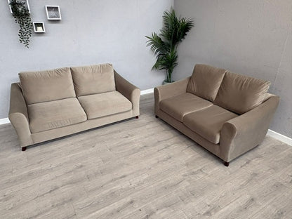 Laura Ashley BASLOW Style Fabric 3 Seater + 2 Seater Sofa Set - RRP £2,800