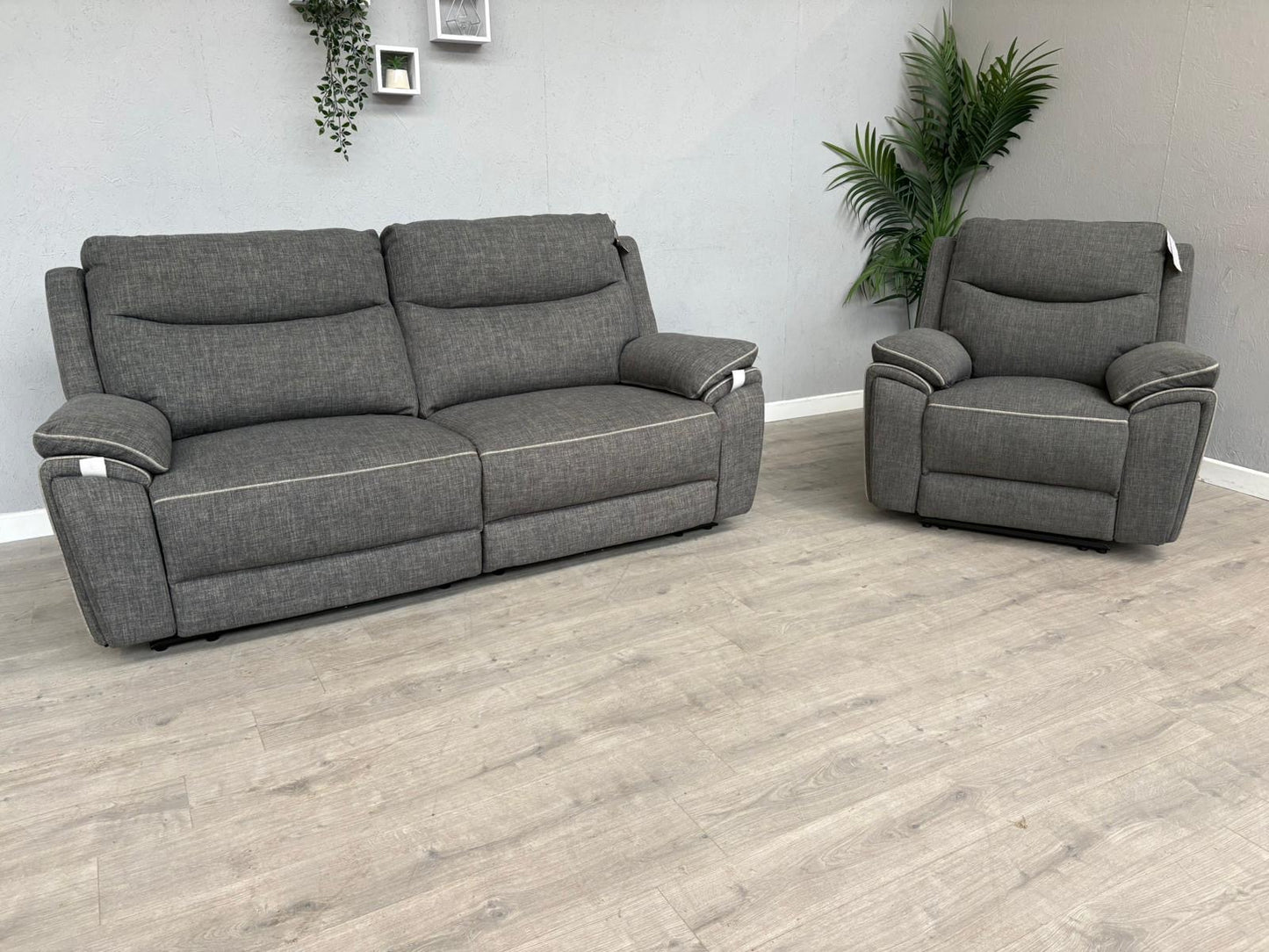 DFS - Trek Power Recliner 3 Seater Sofa + Armchair - RRP £1978