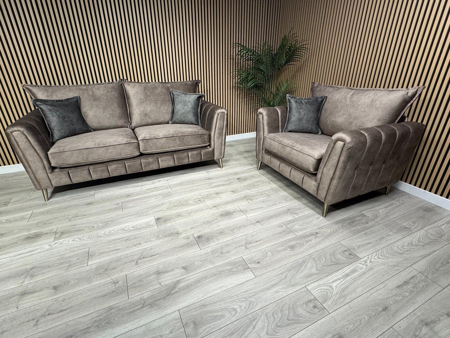 DFS - Cherished Style 3 Seater + Love Chair Sofa Set, Formal Back - RRP £2,399
