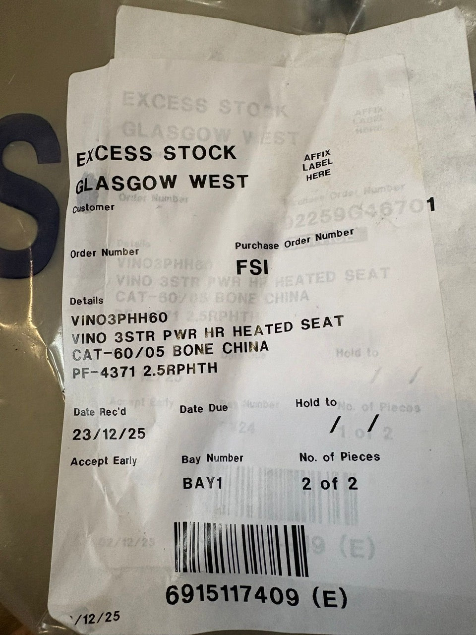 Furniture Village Vino Leather 3 Seater Power Recliner Sofa with Power Headrests - RRP £2595