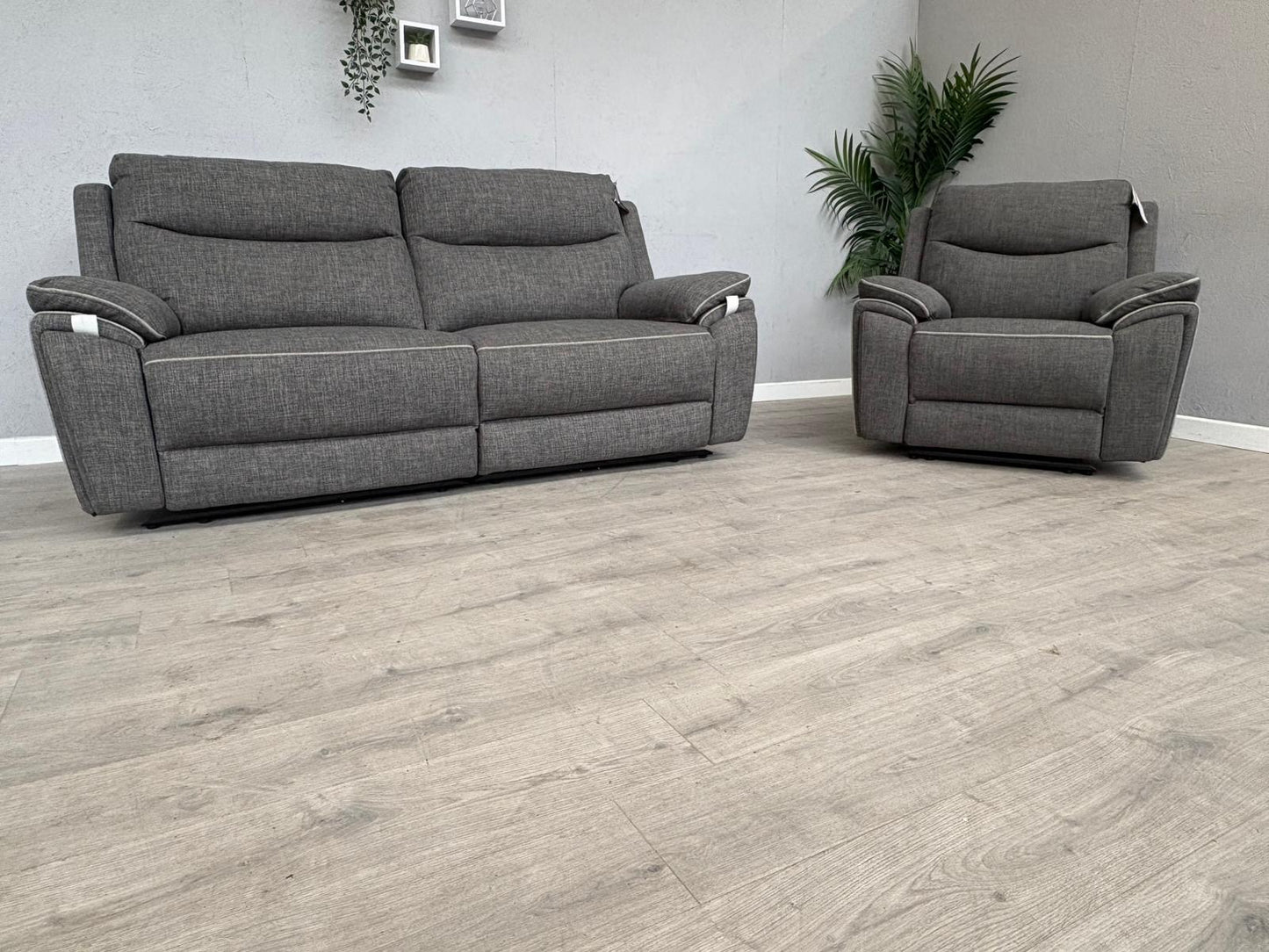 DFS - Trek Power Recliner 3 Seater Sofa + Armchair - RRP £1978