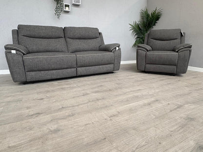 DFS - Trek Power Recliner 3 Seater Sofa + Armchair - RRP £1978