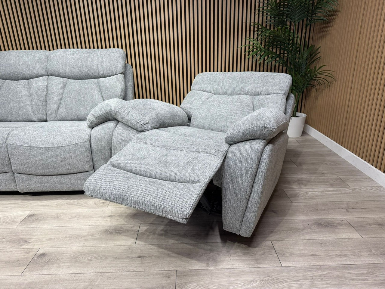 Havana Fabric 3 Seater + Armchair Power Recliner Sofa Set - RRP £3398
