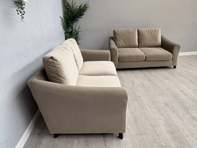 Laura Ashley BASLOW Style Fabric 3 Seater + 2 Seater Sofa Set - RRP £2,800