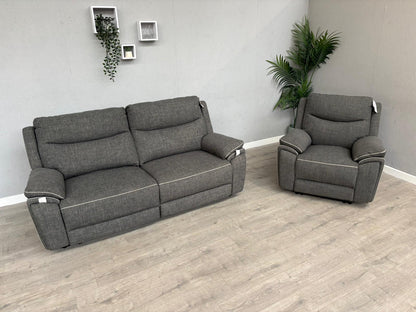 DFS - Trek Power Recliner 3 Seater Sofa + Armchair - RRP £1978