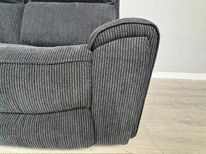 Atlanta - Fabric 2 Seater Sofa with Power Recliners, Coda Black - RRP £1079