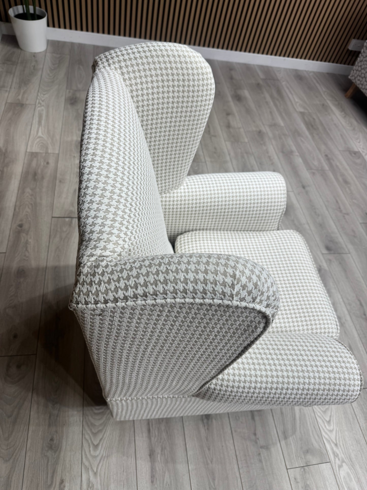 Habitat Fabric Wingback Chair / Armchair, Linen - RRP £999