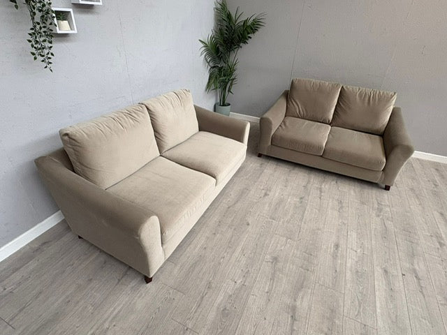Laura Ashley BASLOW Style Fabric 3 Seater + 2 Seater Sofa Set - RRP £2,800