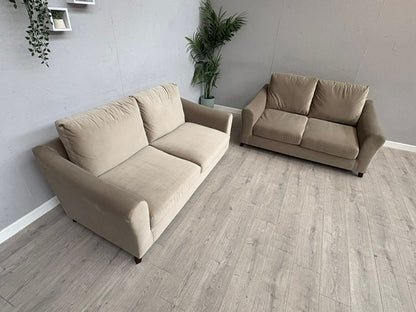 Laura Ashley BASLOW Style Fabric 3 Seater + 2 Seater Sofa Set - RRP £2,800