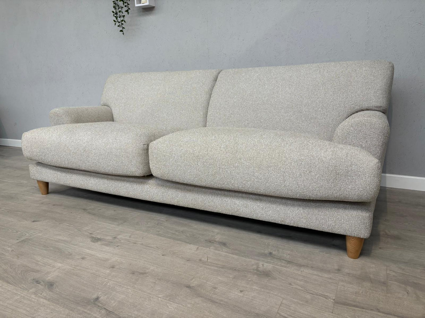 Habitat - Askem Fabric 3 Seater Sofa Natural Weave - RRP £1599