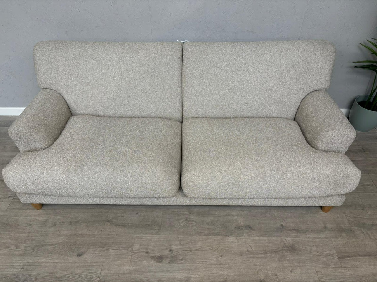 Habitat - Askem Fabric 3 Seater Sofa Natural Weave - RRP £1599