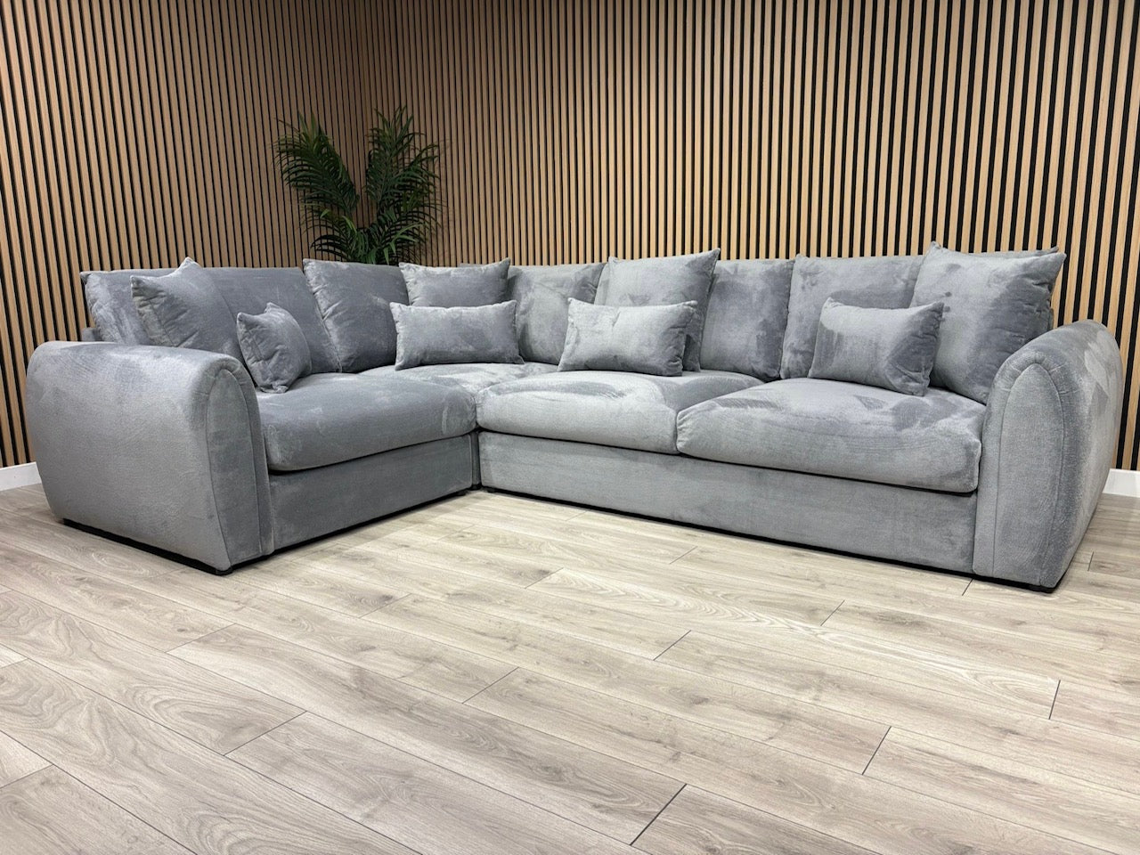 Sofology MARBLE ARCH Style Fabric LHF Corner Sofa, Grey - RRP £3,599