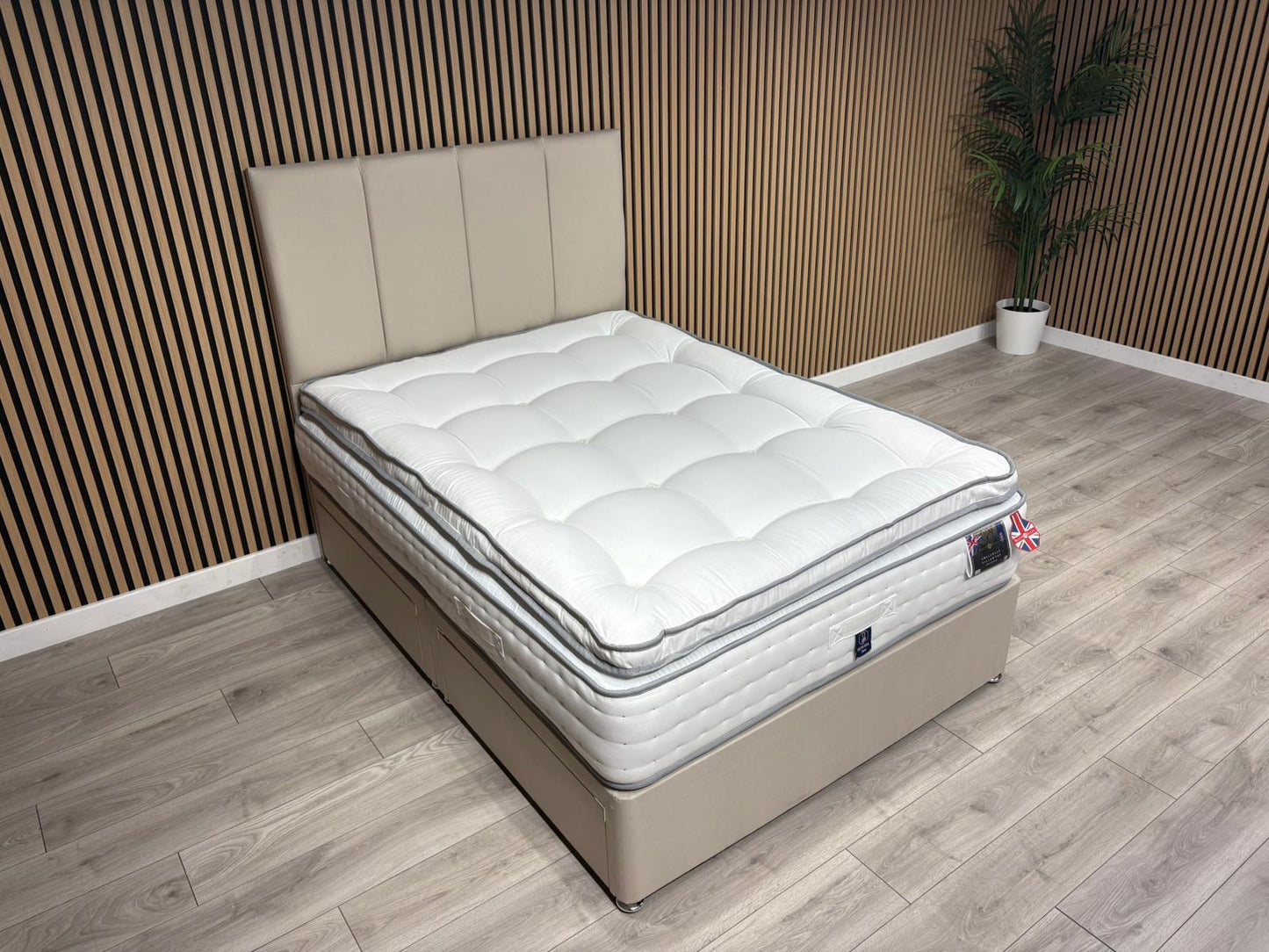 Swaledale 5000 Pocket Divan Bed Set + Headboard. Available in all sizes