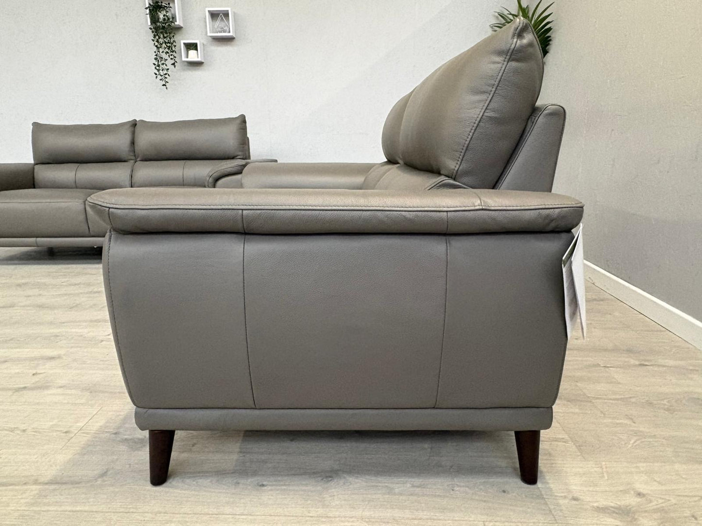 Furniture Village - Morgan 3 Seater + 2 Seater Leather Sofa Set RRP £2890