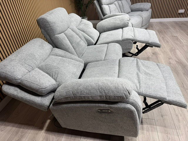 Havana Fabric 3 Seater + 2 Seater Power Recliner Sofa Set - RRP £3698