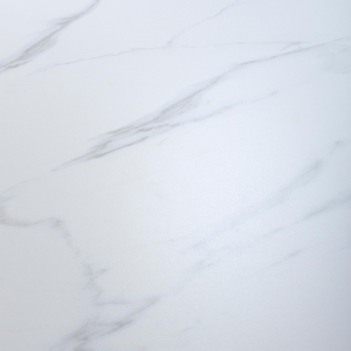 White Marble Effect 120cm Dining Table with X Frame Legs