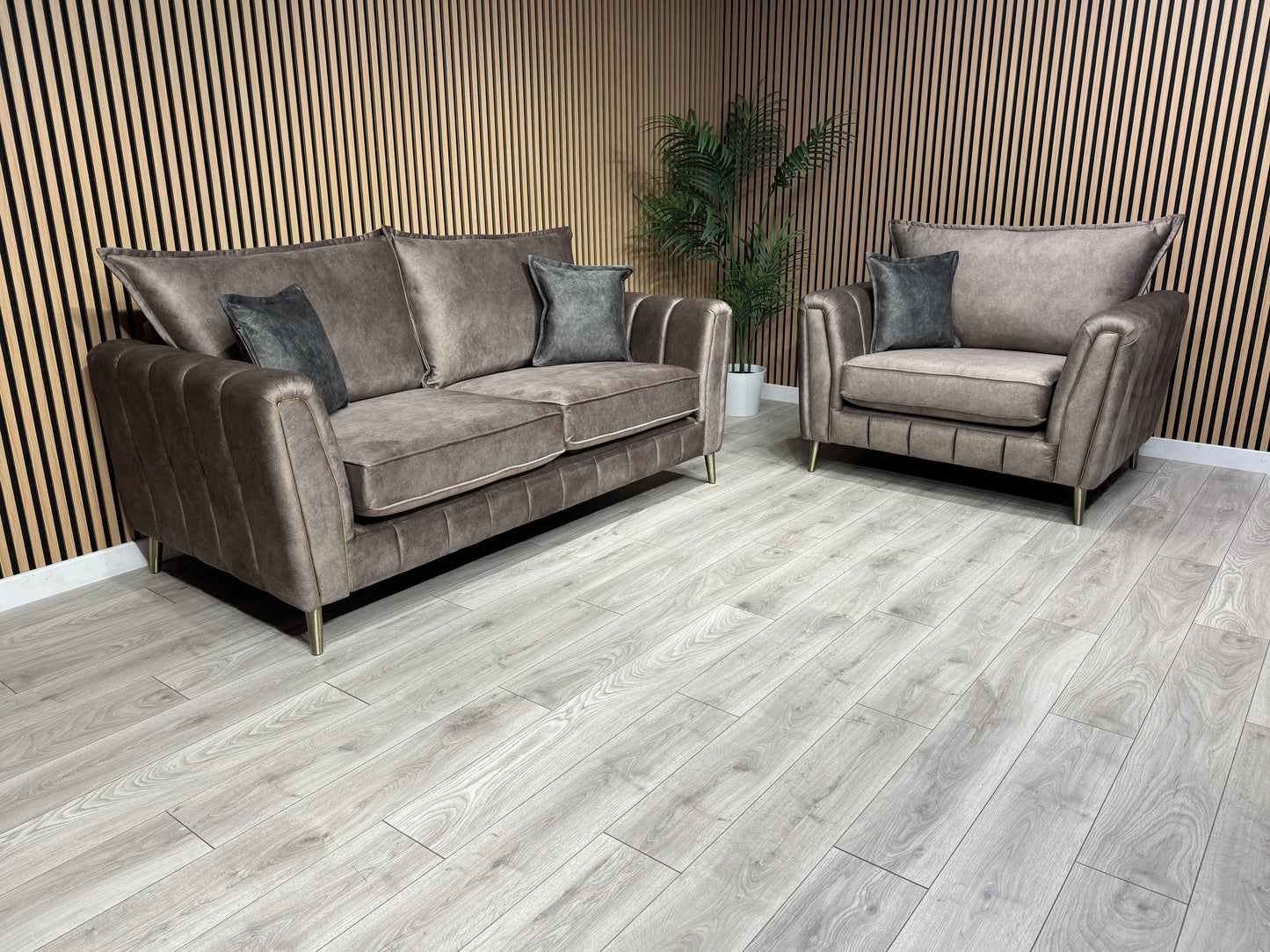 DFS - Cherished Style 3 Seater + Love Chair Sofa Set, Formal Back - RRP £2,399