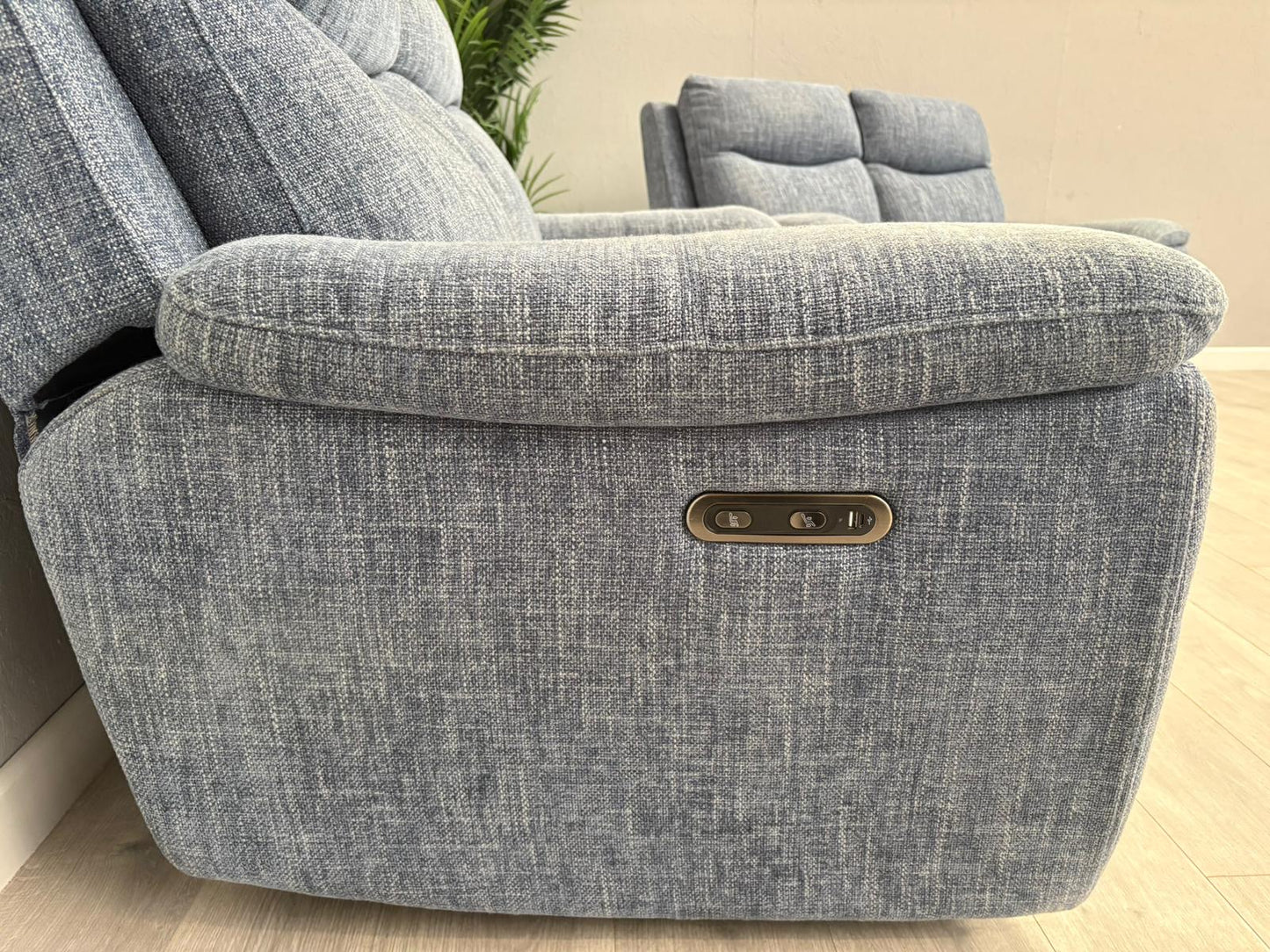 Furniture Village SLOANE Fabric 2+2 Seater Power Recliners - RRP £1950