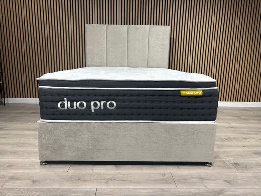Duo Pro Pocket Sprung Mattress Divan Bed Set - Different sizes available