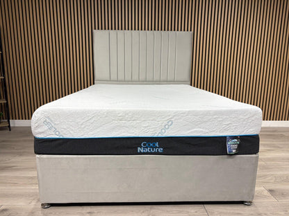 Cool Nature 3000 Pocket Divan Bed Set + Headboard. Available in all sizes