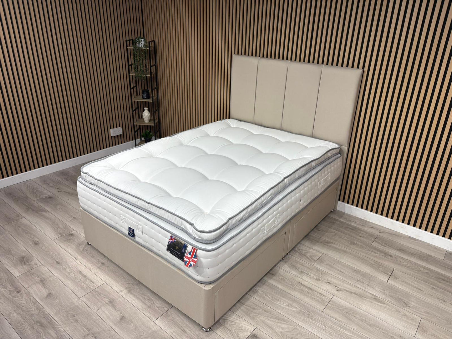 Swaledale 5000 Pocket Divan Bed Set + Headboard. Available in all sizes