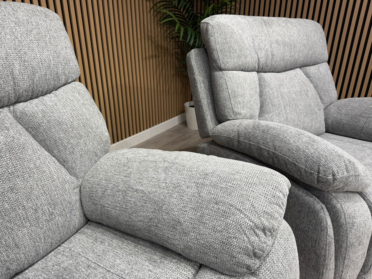 Havana Fabric 3 Seater + Armchair Power Recliner Sofa Set - RRP £3398