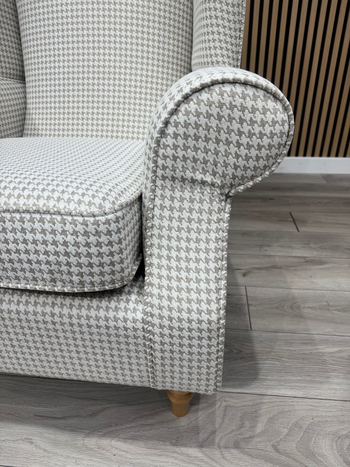 Habitat Fabric Wingback Chair / Armchair, Linen - RRP £999