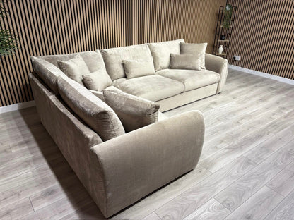 Sofology MARBLE ARCH Style Fabric LHF Corner Sofa, Mocha - RRP £3,599
