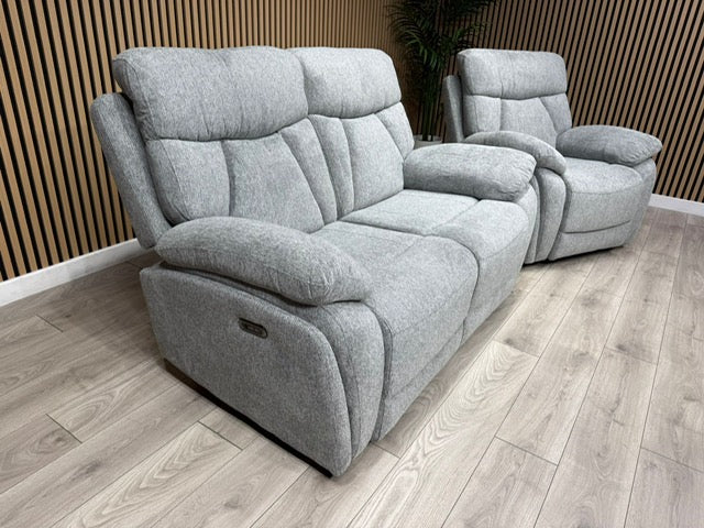 Havana Fabric 2 Seater Sofa + Armchair Power Recliner Sofa Set - RRP £3298