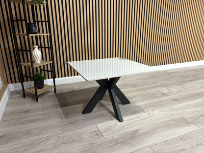 NEXT Sample - Crete Marble Effect End Table, RRP £300