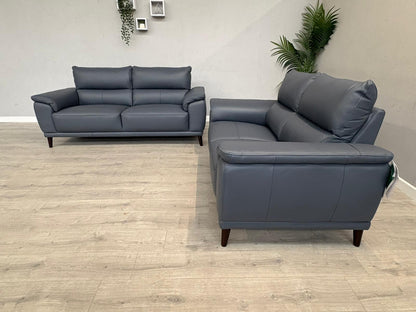 Furniture Village - Morgan 3 Seater + 2 Seater Leather Sofa Set RRP £2890