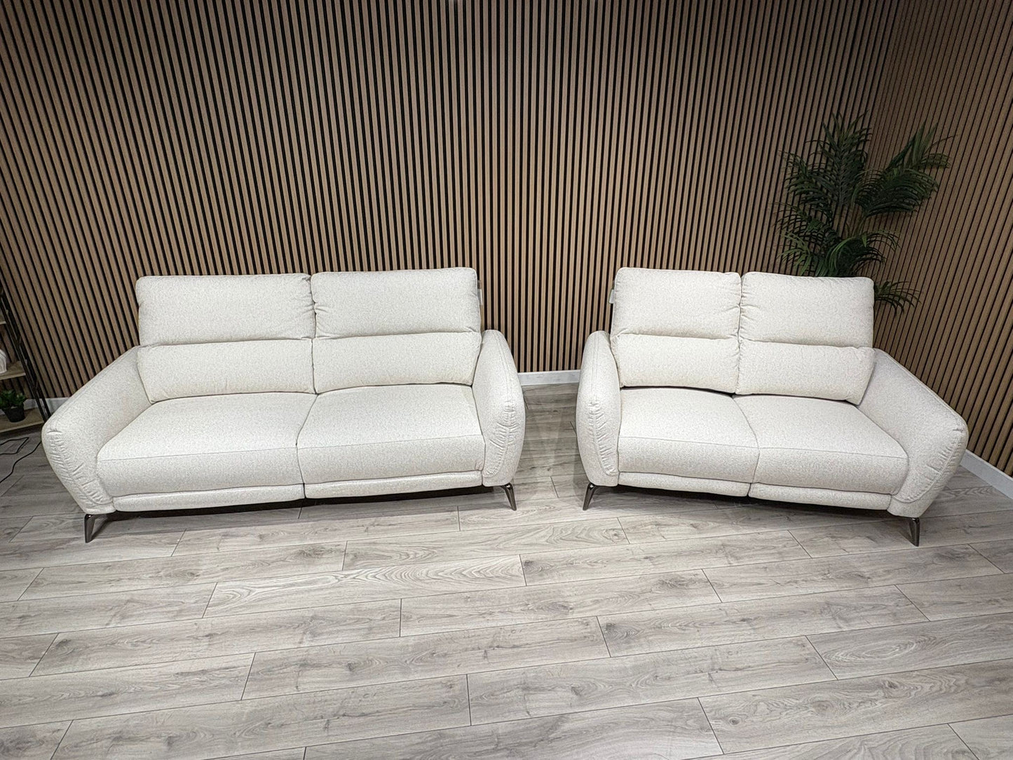 SORRENTO Fabric 3+2 Seater Power Recliners - RRP £3395