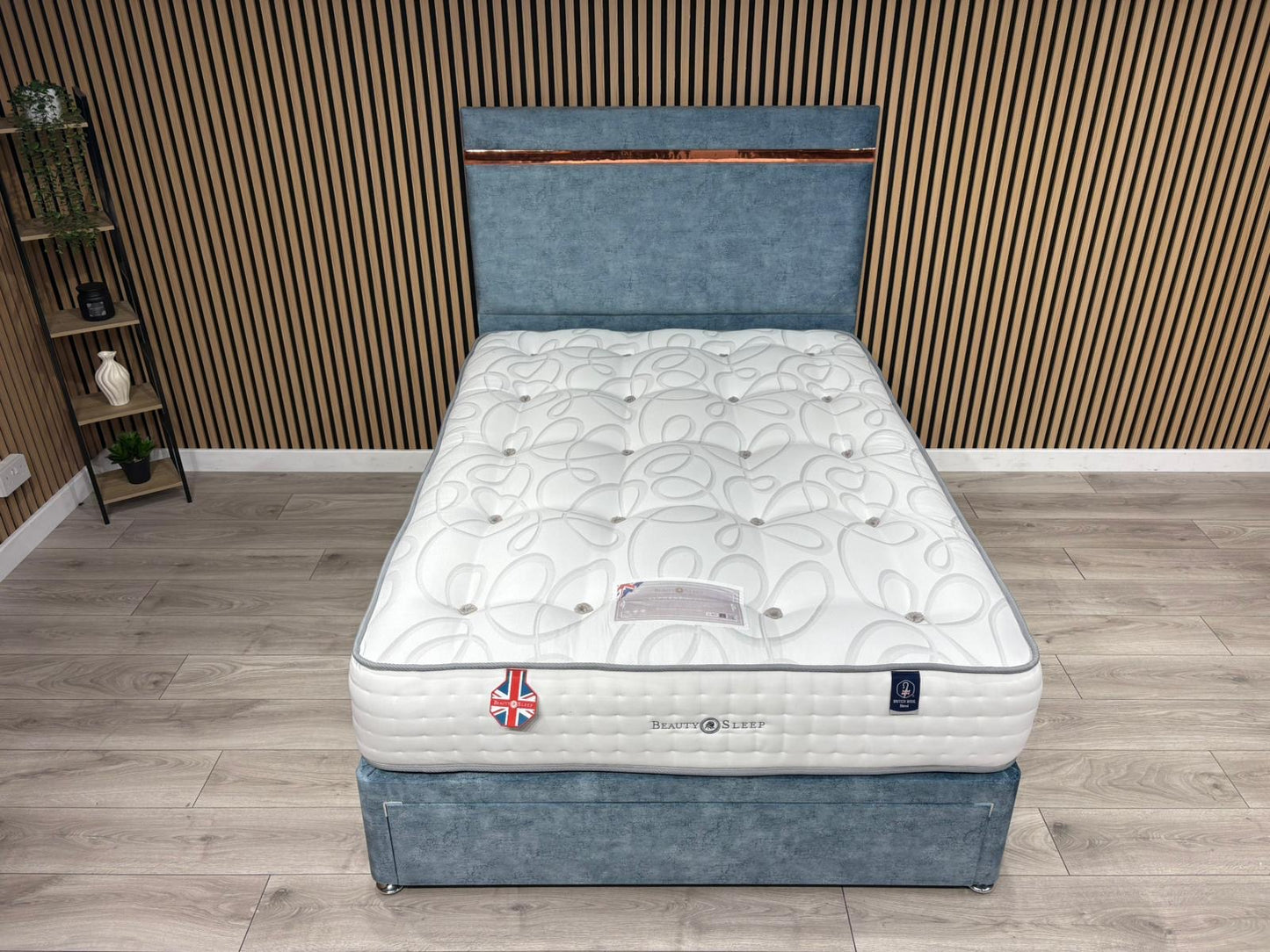 Elegant 3000 Pocket Divan Bed Set + Headboard. Available in all sizes